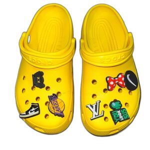 Crocs Classic Clog Yellow Unisex 5M/7W Waterproof Lightweight Comfort Slides